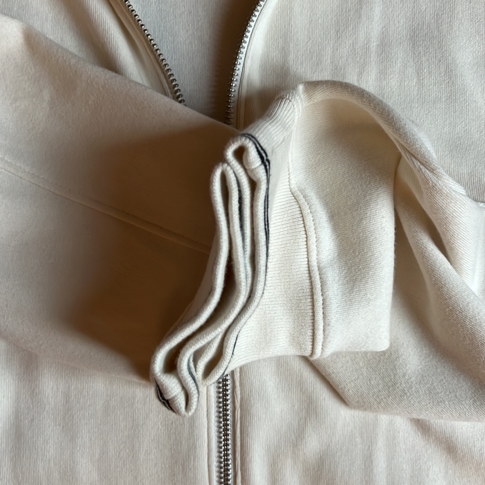 Banana Republic - Full Zip Cream Sweater Jacket - Snap Pockets Men Sz L Cotton - Picture 5 of 11